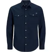 Jack & Jones Camisa manga larga JJESHERIDAN SHIRT hombre - Azul - EU M