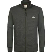 Petrol Industries Sudadera con cremallera verde claro