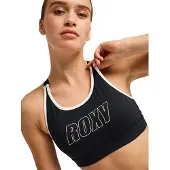 Roxy Sujetador deportivo 'Everyday Flow' negro / blanco