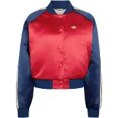 Adidas adidasCHAQUETA BÓMBER DE SATÉN SST M Team Victory Red / Night Indigo / Warm Vanilla Mujer