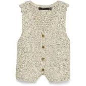 Vero Moda Chaleco de punto 'VMPENELOPE' beige