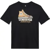 Converse Camiseta beige / negro / blanco