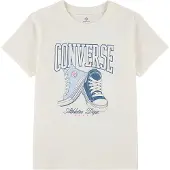 Converse Camiseta crema / azul / azul claro / rosa