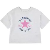 Converse Camiseta azul oscuro / gris moteado / rosa claro