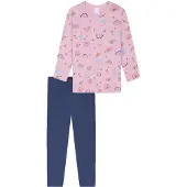 Schiesser Pijama 'Nightwear' azul violaceo / altrosa