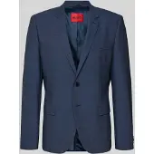 HUGO para hombre. 50495628 Americana Colbert azul (46), Casual, Clásico, Poliéster, outlet 2026.