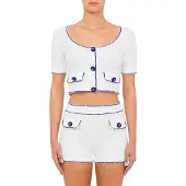 Moschino Knitted Jacket White Talla: 38 | Chaquetas Outlet | Mujer | Blanco