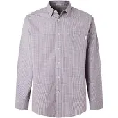 Pepe Jeans Camisa 'Rho' gris / rojo violáceo / blanco