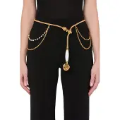 Moschino Showerhead Belt Gold Talla: S | Cinturones Outlet | Mujer | Amarillo