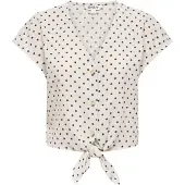 ONLY Blusa 'ONLEmmia' ecru / negro