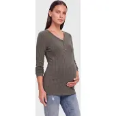 ONLY Maternity Camiseta 'OLMLOLA' verde oscuro