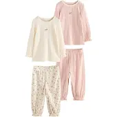 Next Pijama beige / rosa claro