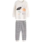 Next Pijama 'Halloween Characters' menta / naranja / negro / blanco