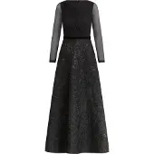 Apart Vestido de noche negro