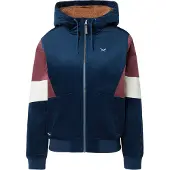 Iriedaily Chaqueta de entretiempo 'Blotchy' azul / brocado / blanco