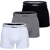 s.Oliver Calzoncillo boxer gris moteado / negro / blanco