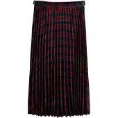 Next Falda camelo / ópalo / azul oscuro / rojo vivo
