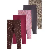 Next Leggings capuchino / marrón oscuro / antracita / rosa / borgoña