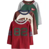 Next Camiseta beige claro / gris moteado / verde / rojo