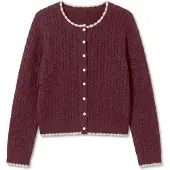 Vero Moda Cárdigan 'MAI' beige / rojo