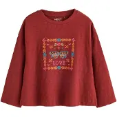 Next Camiseta azul oscuro / naranja / rosa claro / rojo fuego