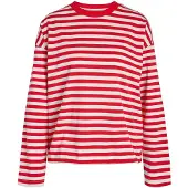 Noisy May Camiseta 'NMEMBER' rojo / blanco