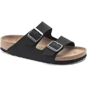 Birkenstock Zapatos abiertos 'Arizona Vegan Birkibuc Narrow Fit Earthy Black' negro