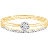 Diamant Exquis Anillo 'Ring aus 375 Gelbgold mit Diamant' oro