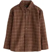 Next Camisa azul claro / marrón rojizo