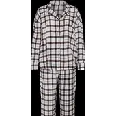 Hunkemoller Pijama azul / burdeos / negro / blanco