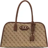 GUESS Bolso de mano 'Samantha' chocolate / brocado / capuchino
