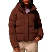 Columbia - Chaquetas Mujer - Amaze Puff Hooded Jacket Tobacco para Mujer - Talla S - Marrón