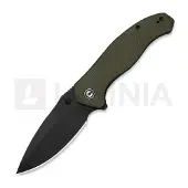 CIVIVI Navaja Vyrent, Olive Canvas Micarta, Black Stonewash
