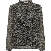 ONLY Blusa 'Ditsy' beige / gris / negro