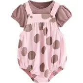 Next Conjunto chocolate / rosé