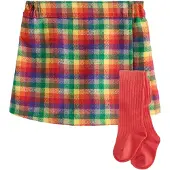 Next Falda amarillo / verde / lila / rojo