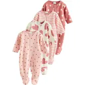 Next Pijama rosa / pitaya / blanco natural