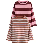 Next Camiseta marrón rojizo / rosa / borgoña