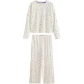 Next Pijama crema / verde / mora
