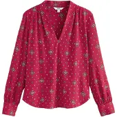 Next Blusa oliva / rosé / rojo oscuro / blanco