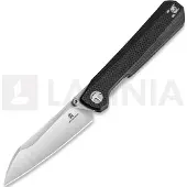 Bestechman Navaja Curvee - Satin & Stonewash - G10, negro