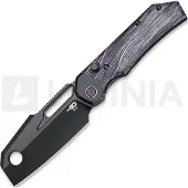 Bestech Navaja Nyrrdreki - Black PVD - G10, negro, púrpura