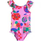Next Traje de baño azul / verde / rosa / rojo