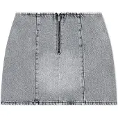 Armani Exchange para mujer. XW002920AF25768MB001 Minifalda vaquera de diseño cruzado azul (42), Casual, Algodón, Denim, A|X Armani Excha