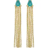 Luxenter Pendientes 'Egah' aqua / oro