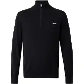 HUGO Jersey 'San Quintus' negro / blanco