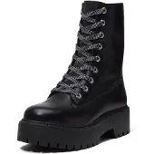 Timberland para mujer. TB0A5SAHW021 Botas de piel Stone Street negro (37.5 W), Plano, Cordones, Casual, outlet 2026.
