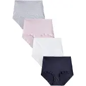 Next Panti azul oscuro / gris moteado / rosa / blanco