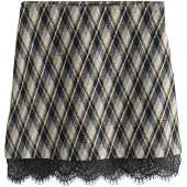 Next Falda navy / marrón claro / gris