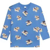Lindex Camiseta beige / azul real / marrón